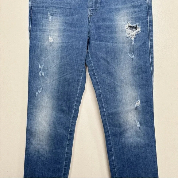 Diesel Womens 27 Regular Slim Straight Leg Distressed Jeans - Picture 5 of 16